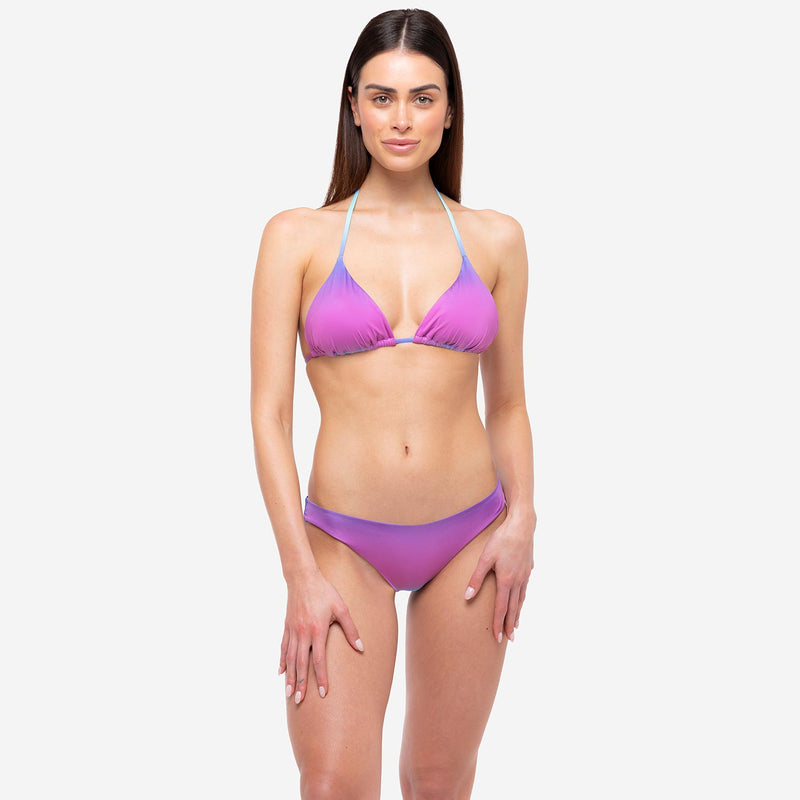 Bikini Triangolo + Slip Brasiliano Malibù - Le Blu