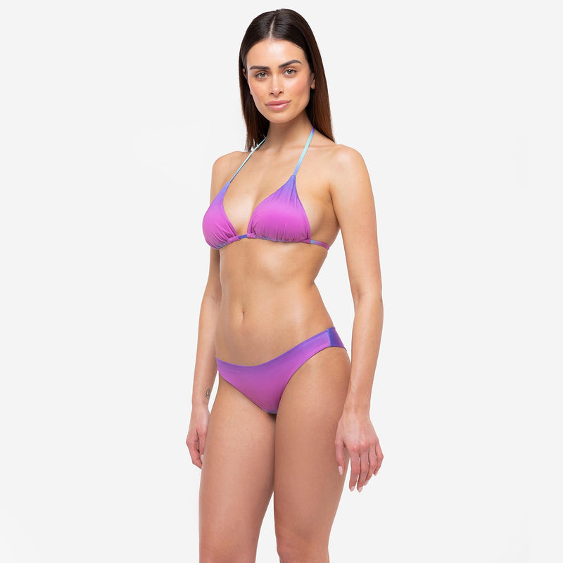 Bikini Triangolo + Slip Brasiliano Malibù - Le Blu