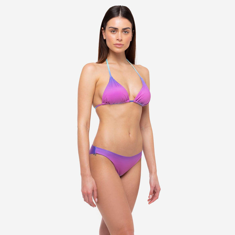 Bikini Triangolo + Slip Brasiliano Malibù - Le Blu