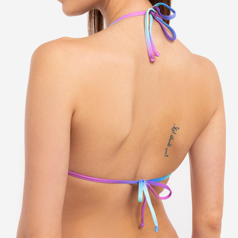 Bikini Triangolo + Slip Brasiliano Malibù - Le Blu