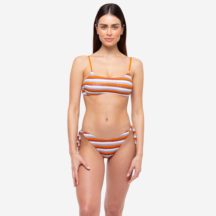 Bikini Bralette + Slip Fiocchi Lurex Multicolour - Le Blu