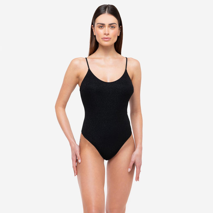 Costume Intero Planet Lurex Nero - Le Blu