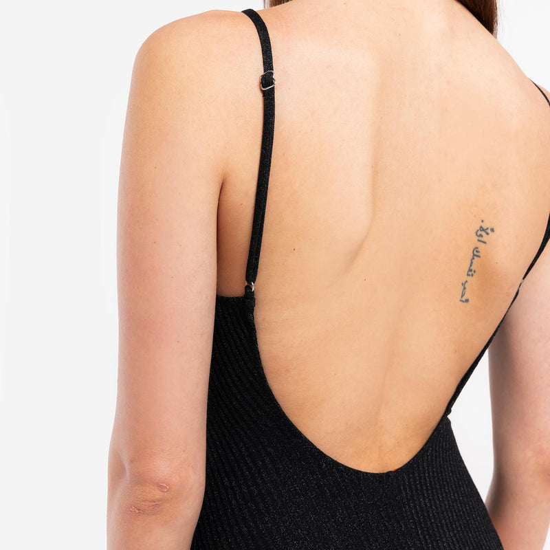 Planet Lurex Black One-Piece Bikini - Le Blu