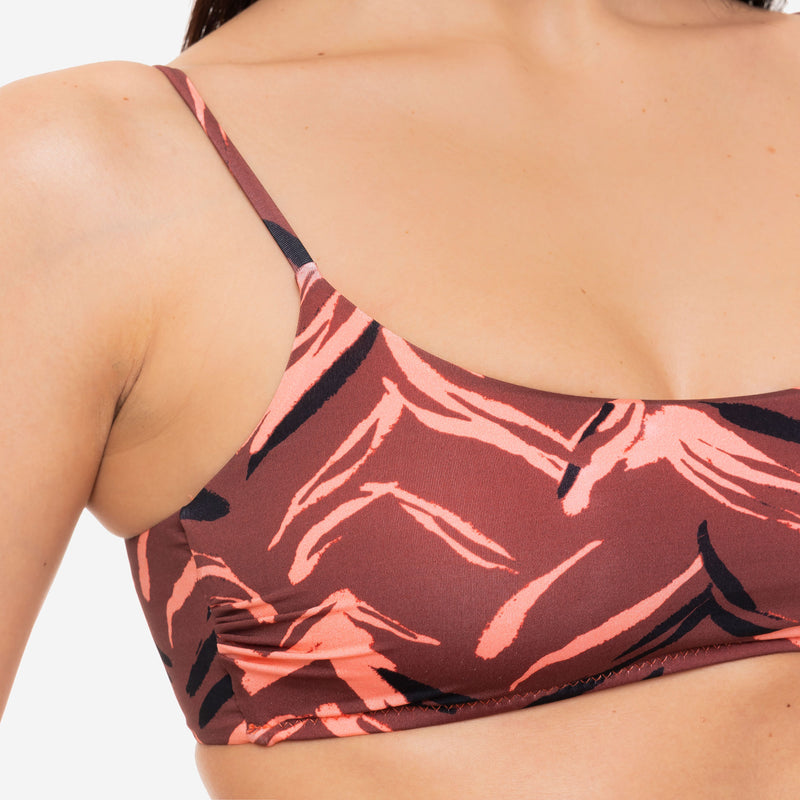 Bikini Bralette + Slip Fiocchi Mocha Animalier - Le Blu