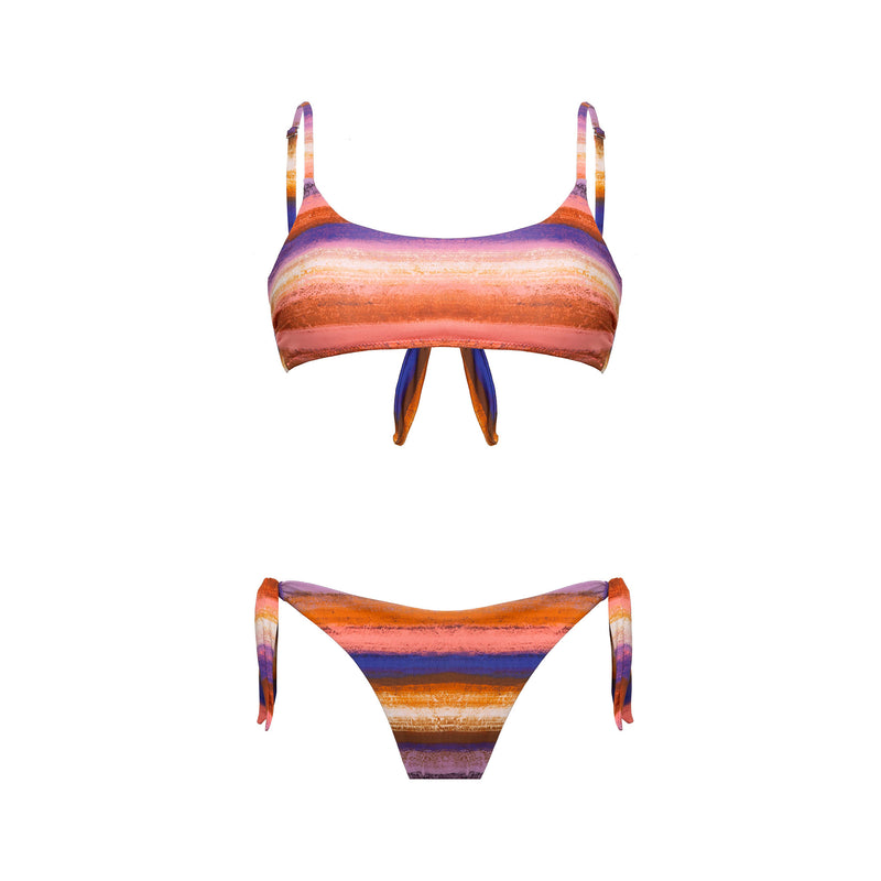 Bikini Bralette + Slip Fiocchi Sunrise - Le Blu
