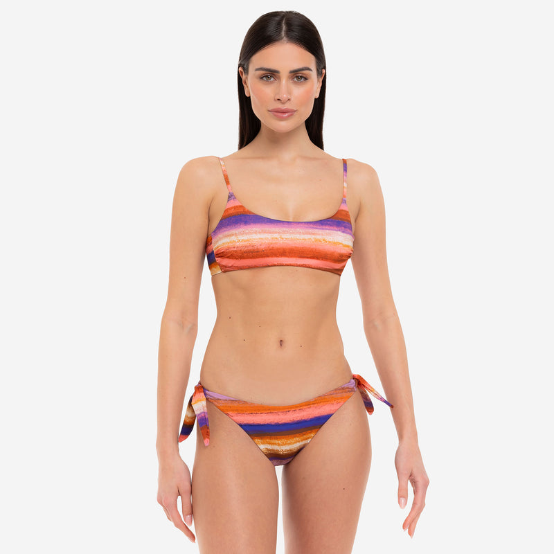 Bikini Bralette + Slip Fiocchi Sunrise - Le Blu