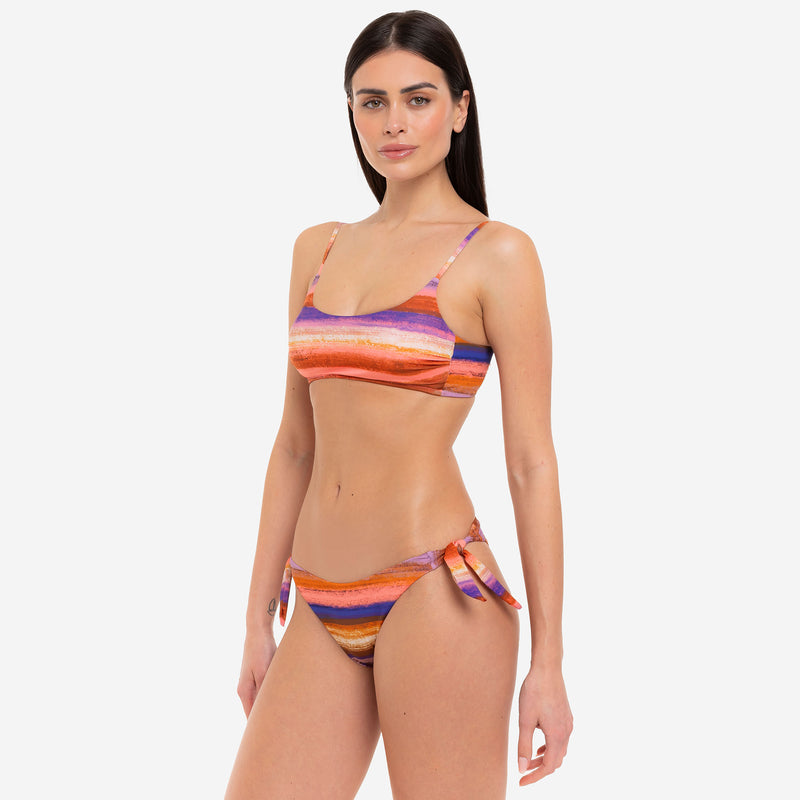 Bikini Bralette + Slip Fiocchi Sunrise - Le Blu