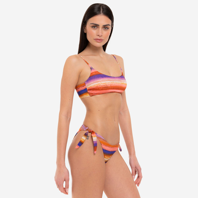 Bikini Bralette + Slip Fiocchi Sunrise - Le Blu