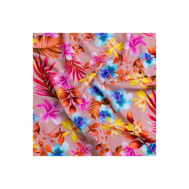 Bikini Donna Top Bralette + Slip Fiocchi Tropical Flowers - Le Blu