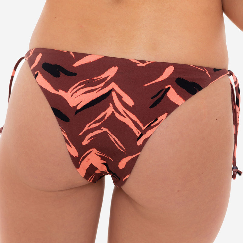 Bikini Triangolo + Slip con Lacci Mocha Animalier - Le Blu