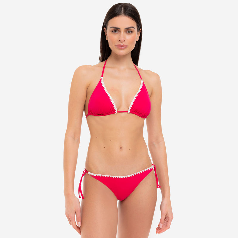 Bikini Triangolo + Slip con Lacci Bloom - Le Blu