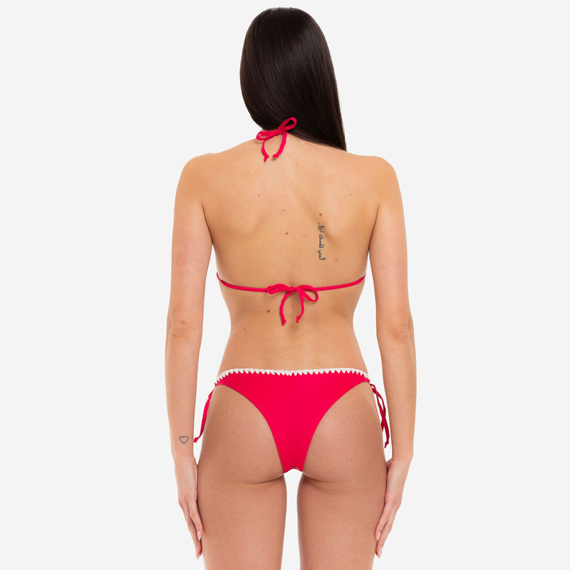 Bikini Triangolo + Slip con Lacci Bloom - Le Blu