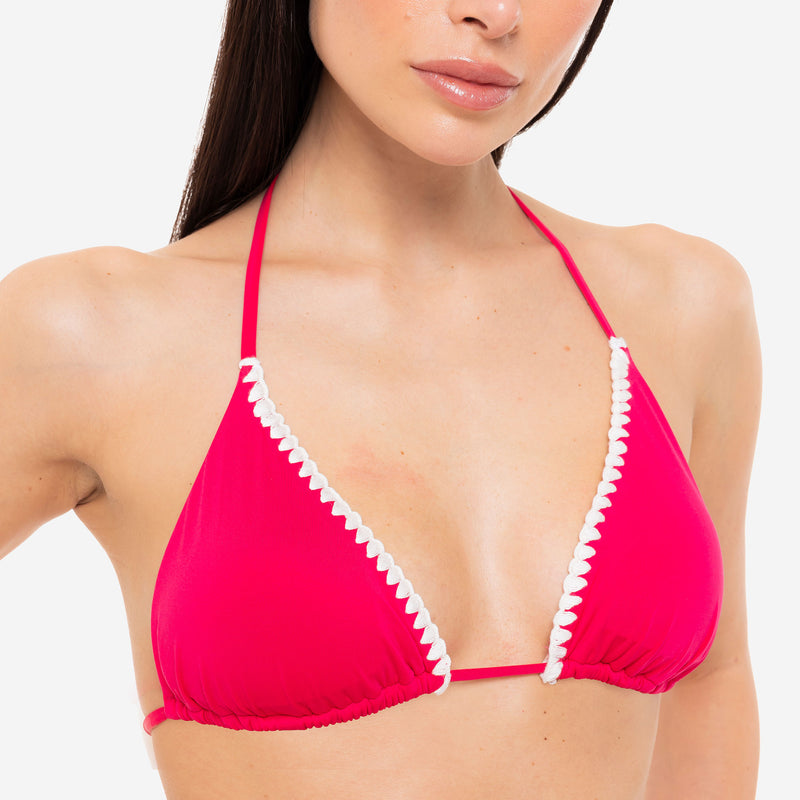 Bikini Triangolo + Slip con Lacci Bloom - Le Blu