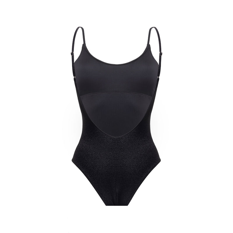 Olimpionico Shiny Black One-Piece Bikini - Le Blu