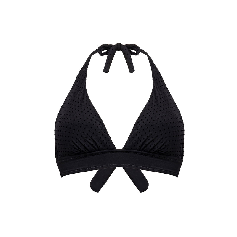 Women's Top Vela Bikini Black Dots - Le Blu