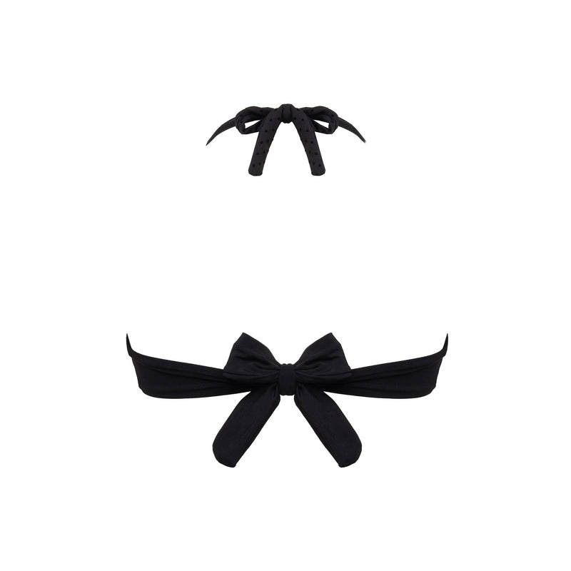 Women's Top Vela Bikini Black Dots - Le Blu