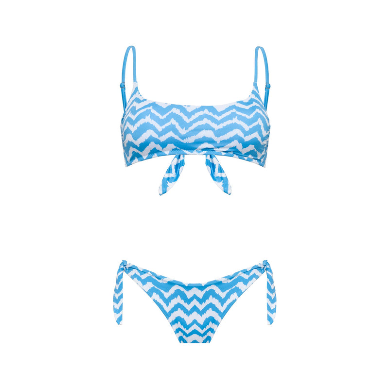 Bikini Brassiere + Slip Fiocchi Long Waves - Le Blu