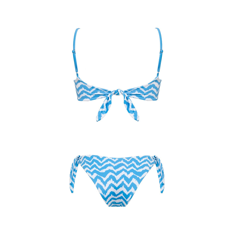 Bikini Brassiere + Slip Fiocchi Long Waves - Le Blu