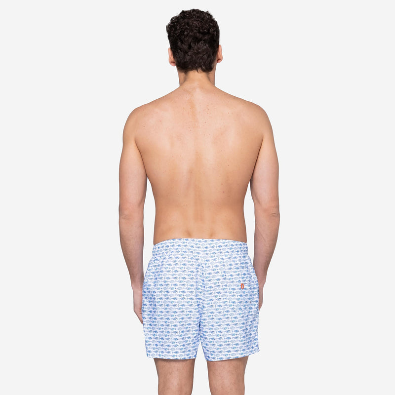 Costume Mare Uomo White Fish - Le Blu