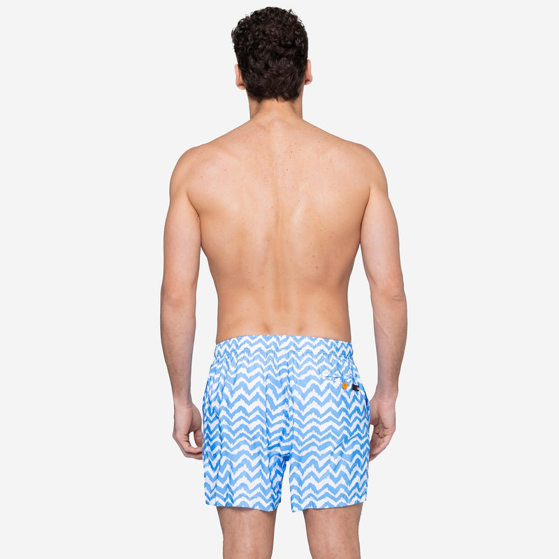 Costume Mare Uomo Onde Bianca - Le Blu