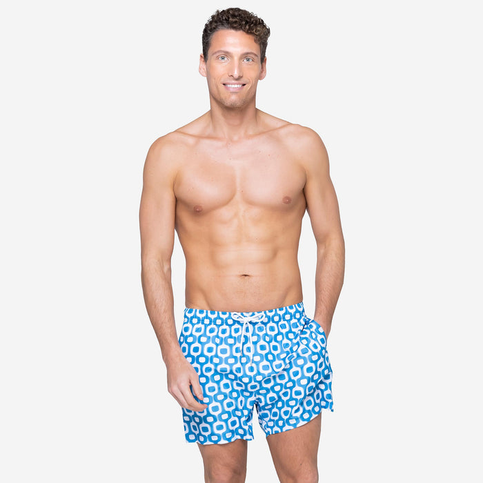 Costume Mare Uomo Optical Blu - Le Blu