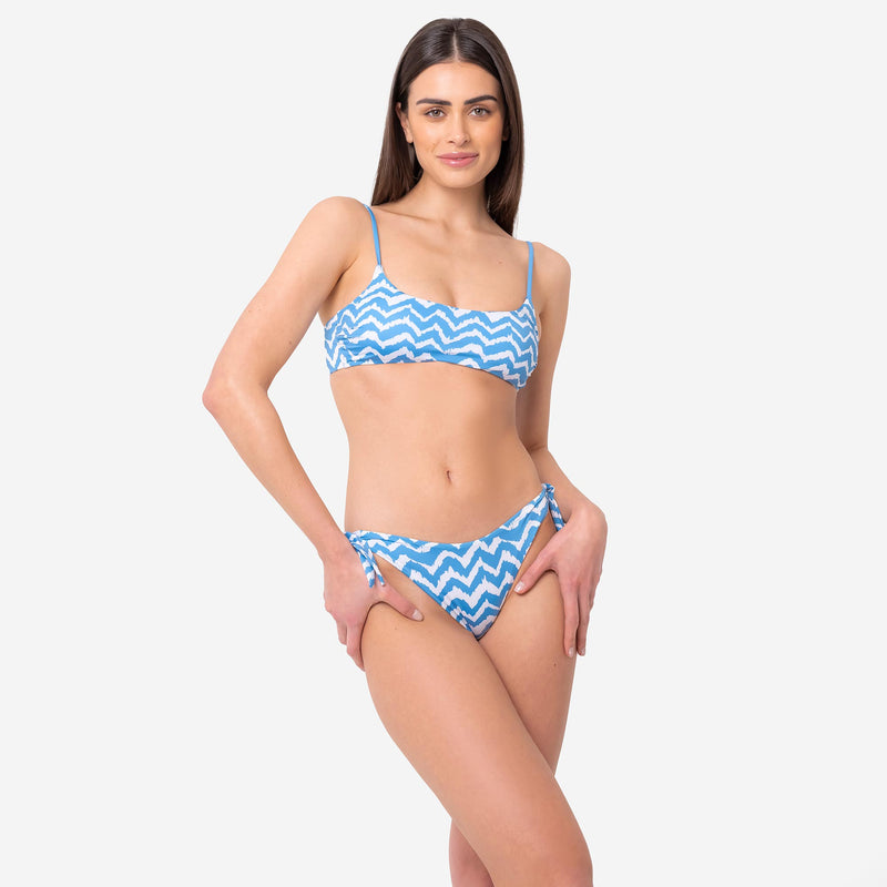 Bikini Brassiere + Slip Fiocchi Long Waves - Le Blu