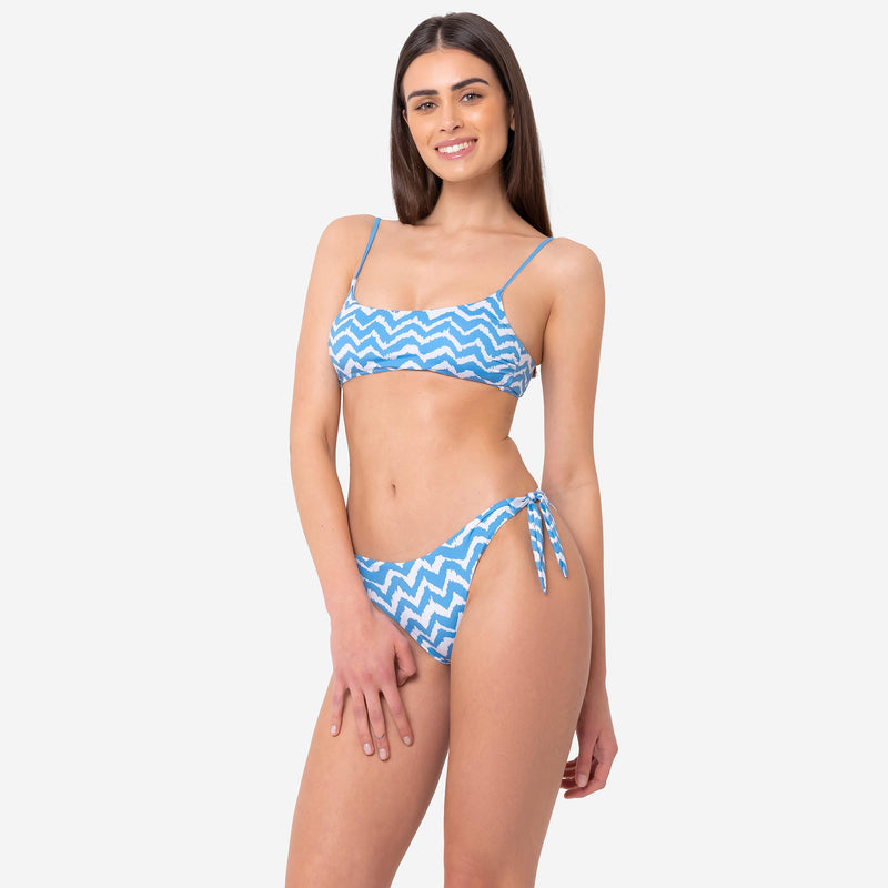 Bikini Brassiere + Slip Fiocchi Long Waves - Le Blu