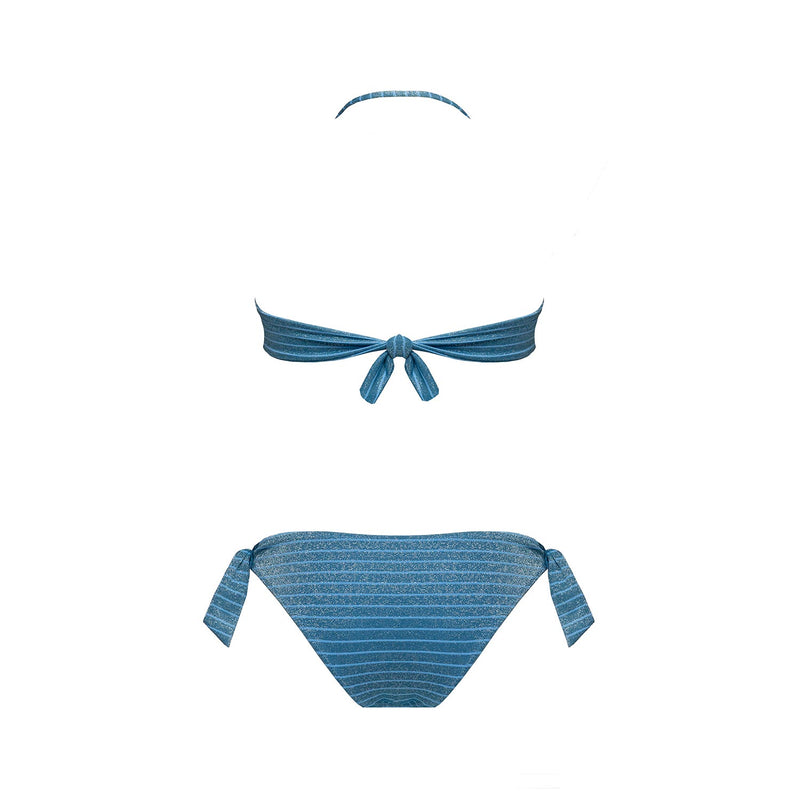 Bikini Fascia + Slip Fiocchi - Le Blu