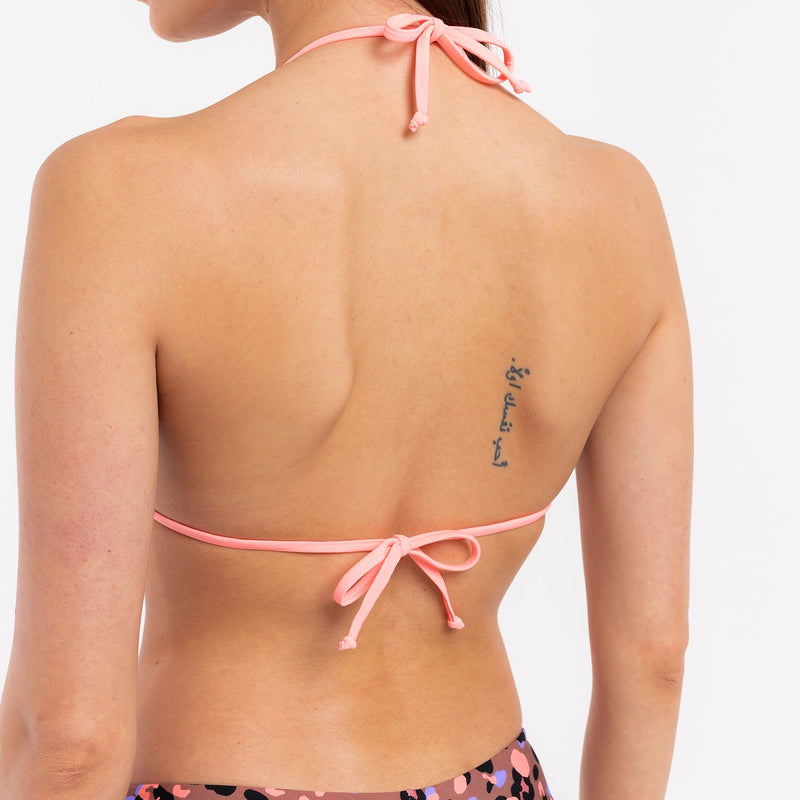 Bikini Triangolo + Slip Brasiliano Animalier - Le Blu