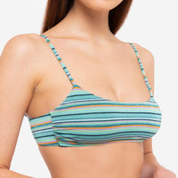 Bikini Bralette + Slip Fiocchi Stripes - Le Blu - Le Blu