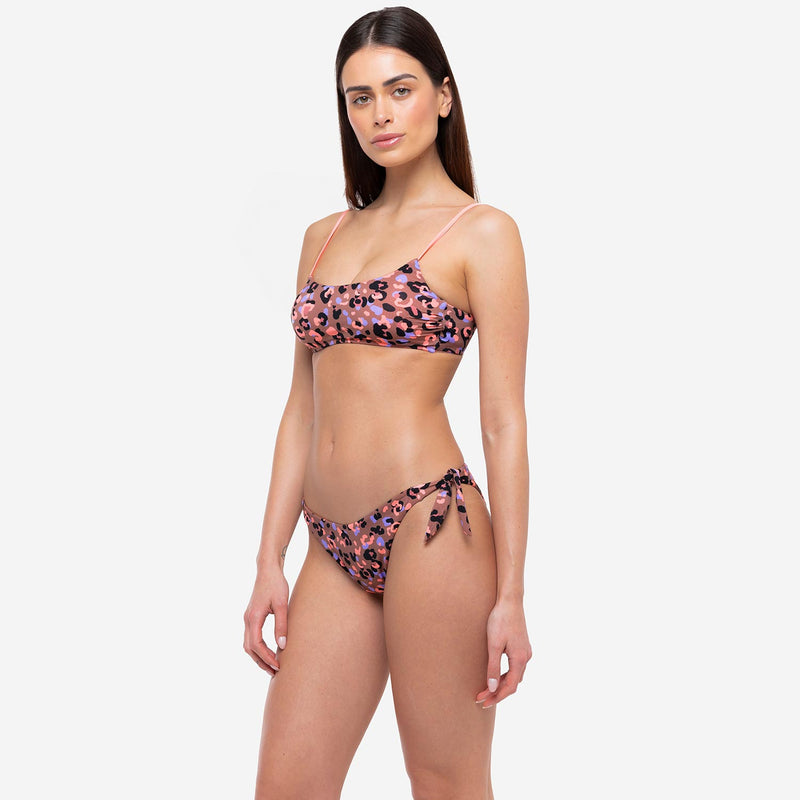 Bralette Bikini + Animalier Bows Briefs - Le Blu