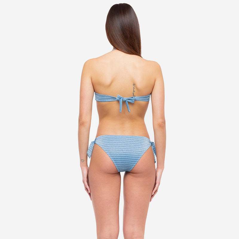 Bikini Fascia + Slip Fiocchi - Le Blu