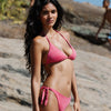 Bikini Donna Top Triangolo + Slip Fiocchi Wave - Le Blu