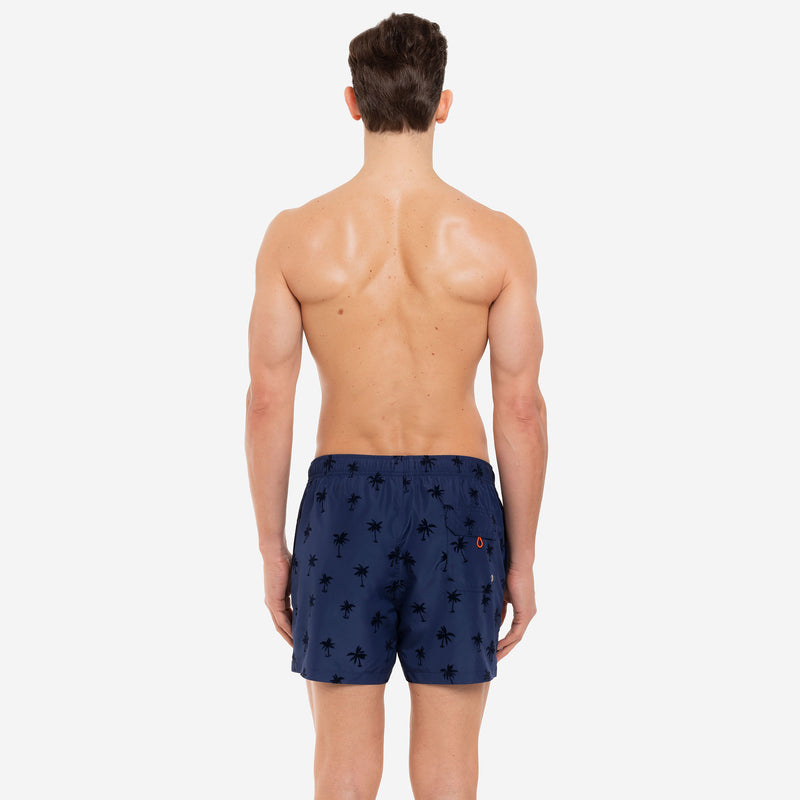 Palms Flock Men's Swim Shorts - Le Blu