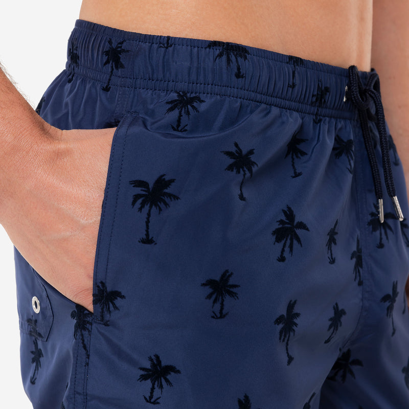 Palms Flock Men's Swim Shorts - Le Blu