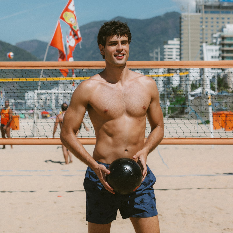 Palms Flock Men's Swim Shorts - Le Blu