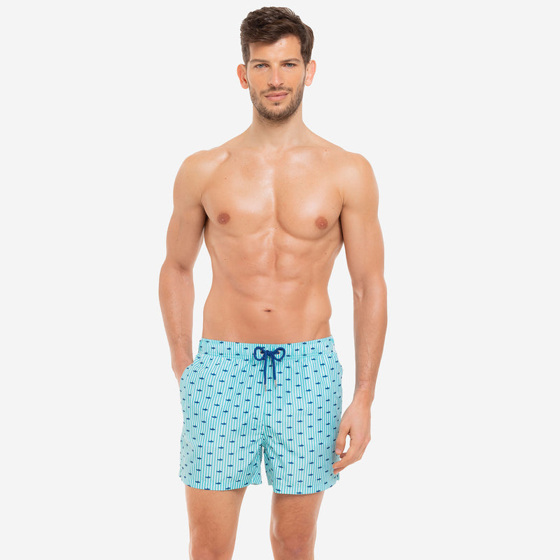 Sharks Men's Swim Shorts - Le Blu