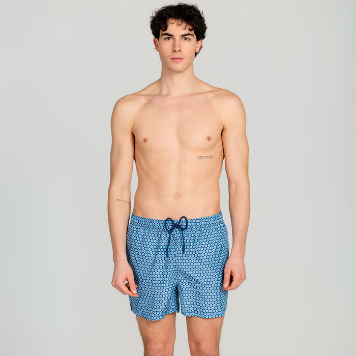 Costume Mare Uomo Micro Cravatta - Le Blu