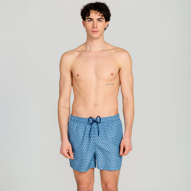Costume Mare Uomo Micro Cravatta - Le Blu