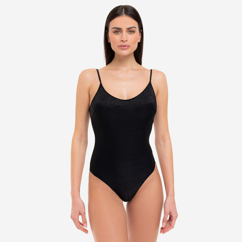 Costume Intero Olimpionico Shiny Black - Le Blu
