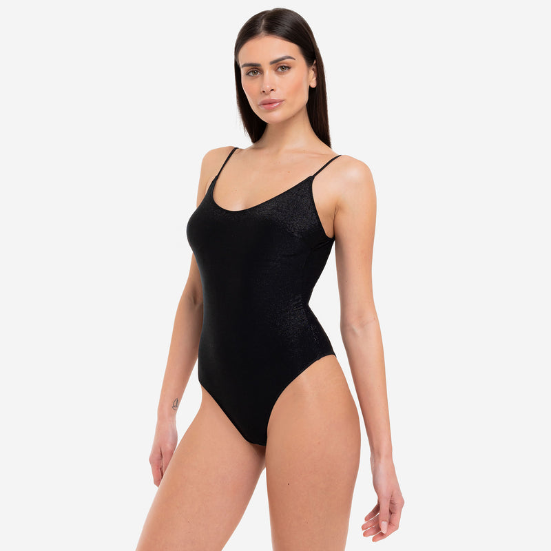 Costume Intero Olimpionico Shiny Black - Le Blu