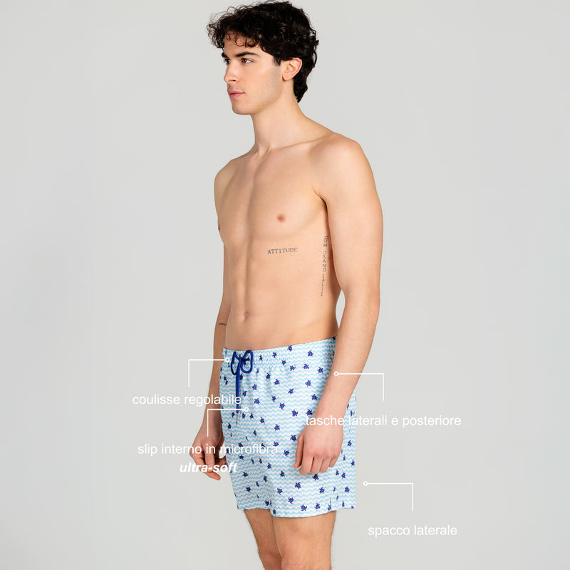 Costume Mare Uomo Turtles - Le Blu