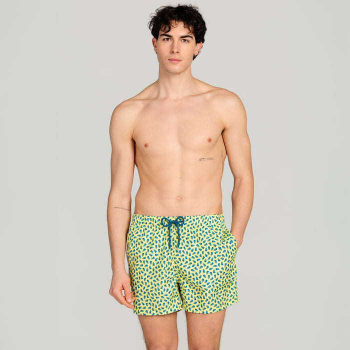 Costume Mare Uomo Meduse Giallo - Le Blu