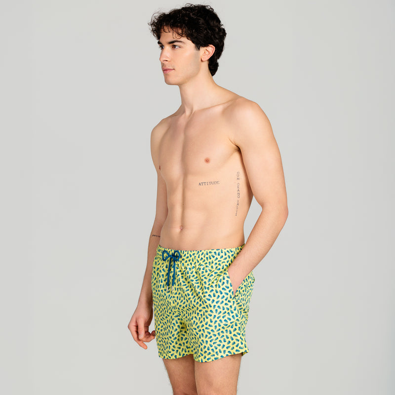Costume Mare Uomo Meduse Giallo - Le Blu