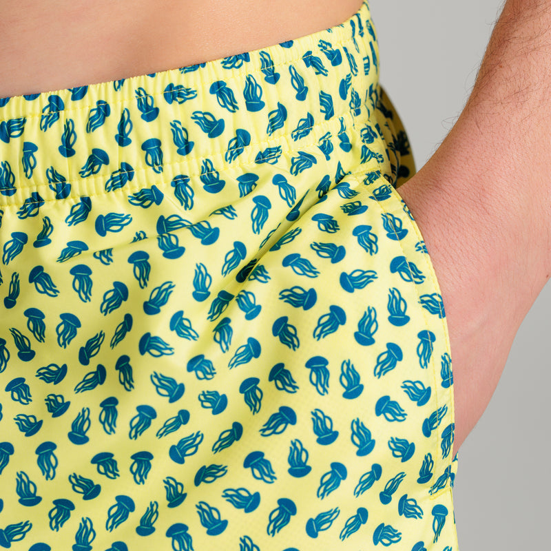 Costume Mare Uomo Meduse Giallo - Le Blu