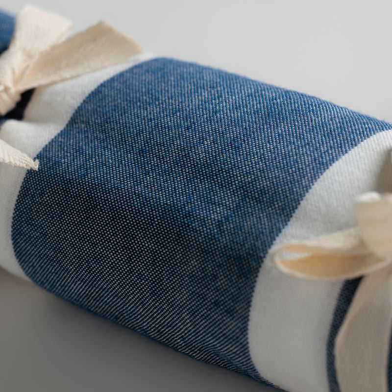Telo Mare Bamboo a righe Blu/Bianco - Le Blu