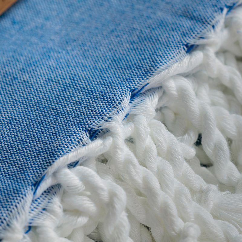 Telo Mare Maxi 200x200 cm a Righe Blu - Le Blu