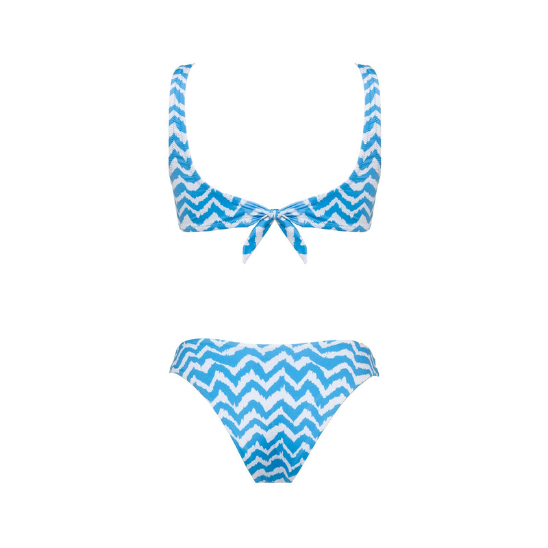 Long Waves Bodice Bikini - Le Blu