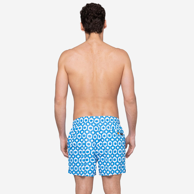 Costume Mare Uomo Optical Blu - Le Blu