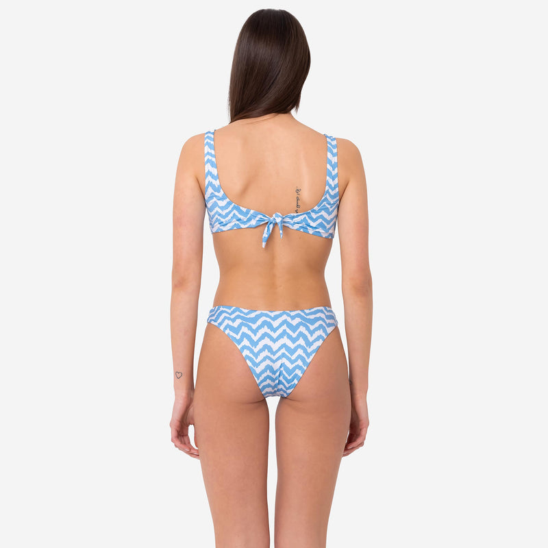 Long Waves Bodice Bikini - Le Blu